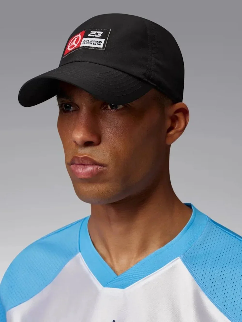 Jordan Flight Club Unstructured Flat Bill Hat Black Unisex Sz L/XL IU0276-010